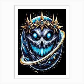 Skeleton Skull Art Print