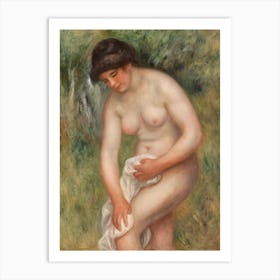 Bather Drying Herself, Pierre Auguste Renoir Art Print