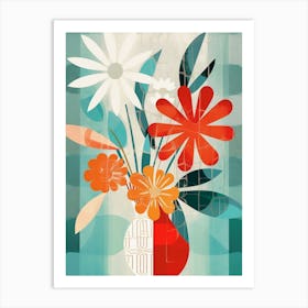 Flowers In A Vase 3 Art Print