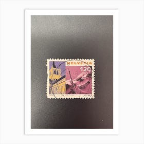 Postage Stamp 14 Art Print