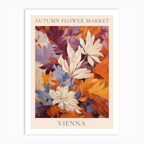 Autumn Flower Market Poster Vienna Art Print