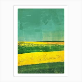 Yellow Field Canvas Print Art Print