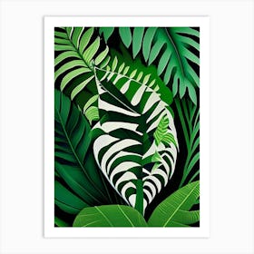 Tongue Fern Vibrant Art Print