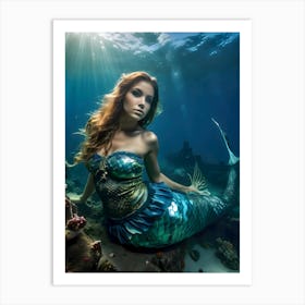Mermaid-Reimagined 49 Art Print