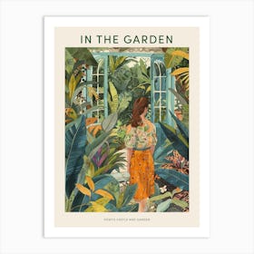 In The Garden Poster Powys Castle And Garden United Kingdom 1 Art Print