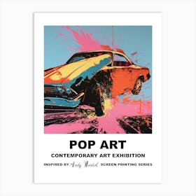 Poster Car Crash Pop Art 4 Art Print