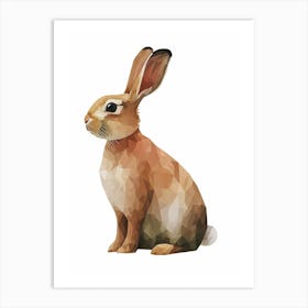 New Zealand Rabbit Kids Illustration 1 Art Print