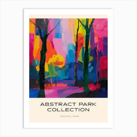 Abstract Park Collection Poster Central Park New York City 2 Art Print