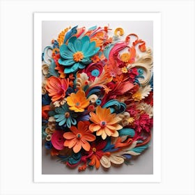 Quilling Art Art Print