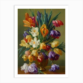 Crocus Painting 1 Flower Art Print