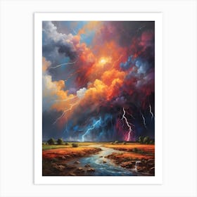 Lightning Storm 2 Art Print