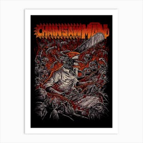 Chainsaw Man Anime Poster Art Print