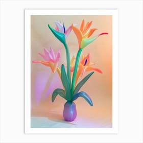 Dreamy Inflatable Flowers Bird Of Paradise 3 Art Print