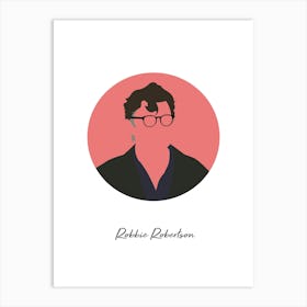 Robbie Robertson Guitarist Minimalist Art Print