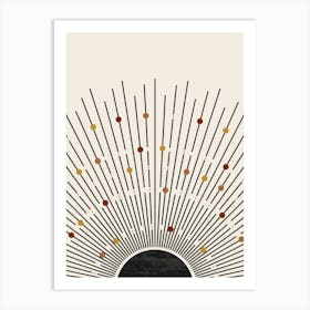 boho Sunburst 2 Art Print