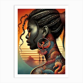 Afrofuturism Portrait 2 Art Print