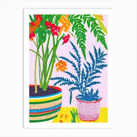 Asparagus Fern Eclectic Boho Art Print