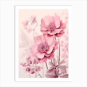 Pink Flowers 21 Art Print