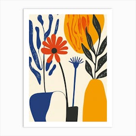 Flowers In Vases 2 Art Print