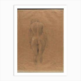 Standing Female Nude From The Back, Gustav Klimt Art Print