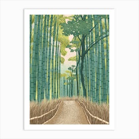 Japan Arashiyama Bamboo Forest Art Print