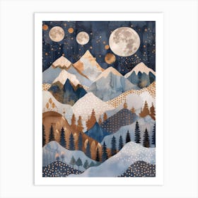 Snowy Mountains 3 Art Print