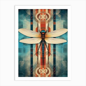 Dragonfly Geometric 5 Art Print