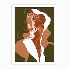 Woman'S Face 75 Art Print