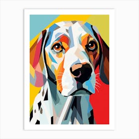 Pop Art Geometric Dog Art Print