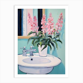 A Vase With Bleeding Heart, Flower Bouquet 2 Art Print