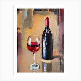 Pinotage Rosé 1 Oil Painting Cocktail Poster Art Print