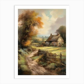 Printable Wall Art, Vintage Landscape, Farmhouse Wall Decorations, Vintage Landscape Oil Painting.2 1 Art Print