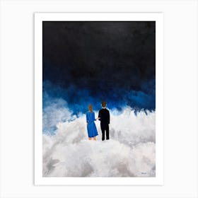 Couple In A Cloud Together Always Art Print
