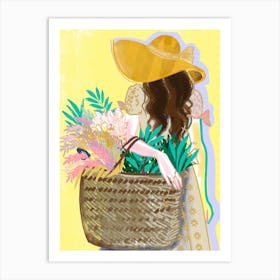 Flower Basket Art Print