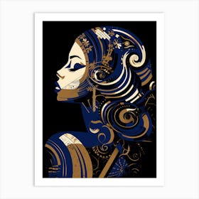 Woman'S Face 35 Art Print