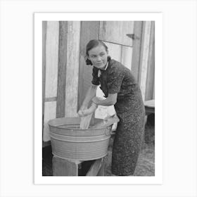 Untitled Photo, Possibly Related To Farmer S Wife Washing Clothes, Near Morganza, Louisiana By Russell Lee Art Print