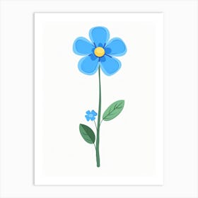 Forget Me Not Flower Art Print