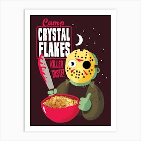 Camp Horror Flakes Art Print