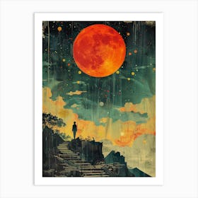 Red Moon 1 Art Print