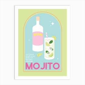 Mojito Cocktail Art Print