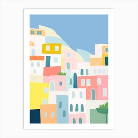 Sorrento, Italy Colourful View 1 Art Print