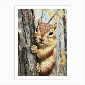 Chipmunk In The Woods 3 Art Print