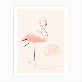 Flamingos Art Print