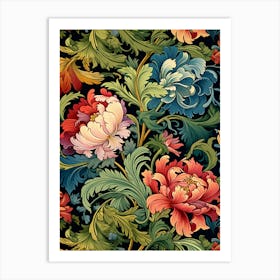 Floral Wallpaper 261 Art Print