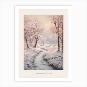 Dreamy Winter National Park Poster  Exmoor National Park England 2 Art Print