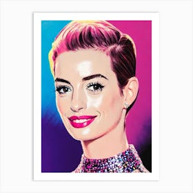 Anne Hathaway 2 Pop Movies Art Movies Art Print