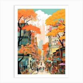 Manila In Autumn Fall Travel Art 2 Art Print