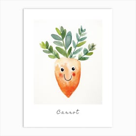 Friendly Kids Carrot 1 Poster Art Print