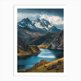 Lake In The Mountains Art Print