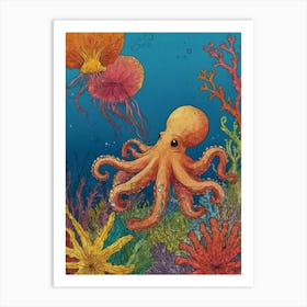 Octopus 60 Art Print